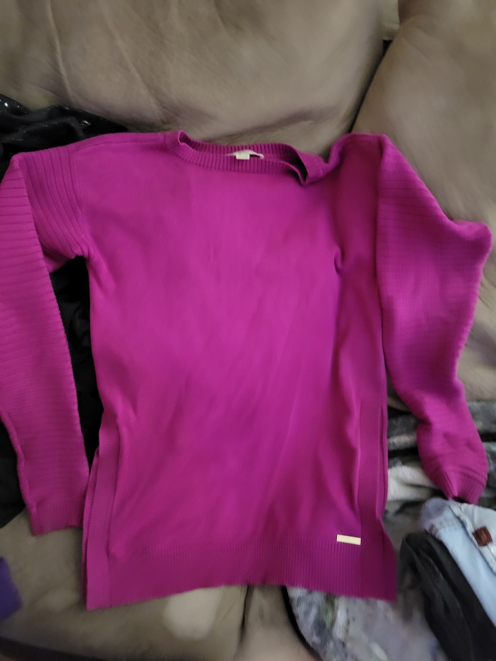 Michael Kors Hot Pink Crewneck Sweater